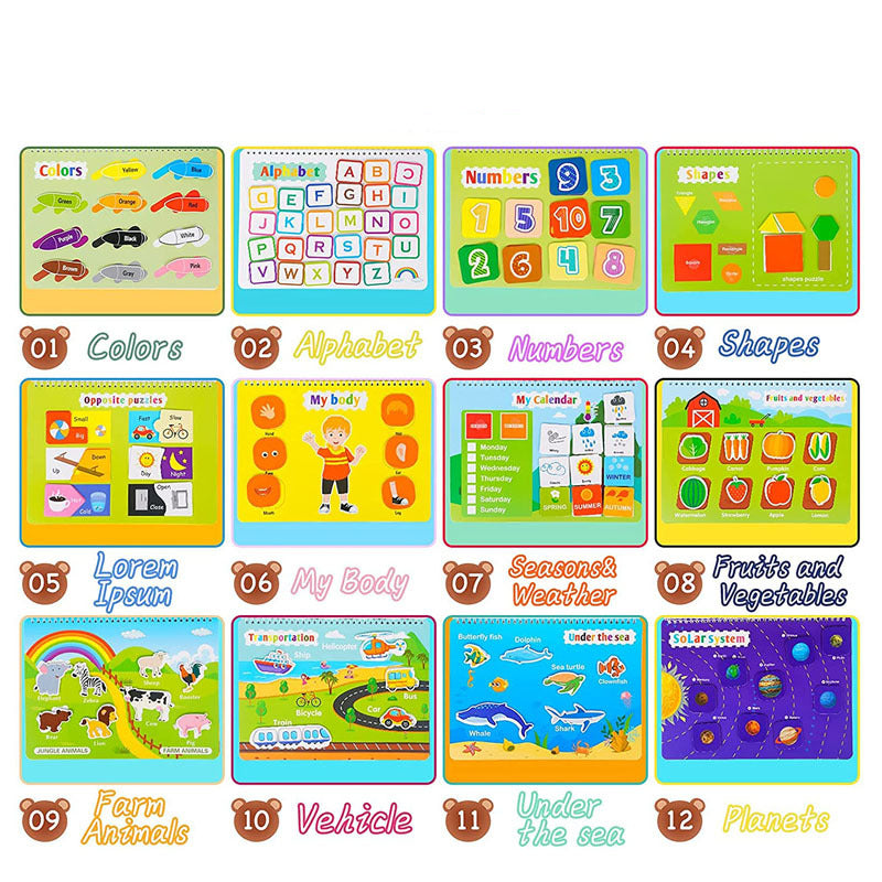 Enlightenment Early Education Children Flip Book Toy