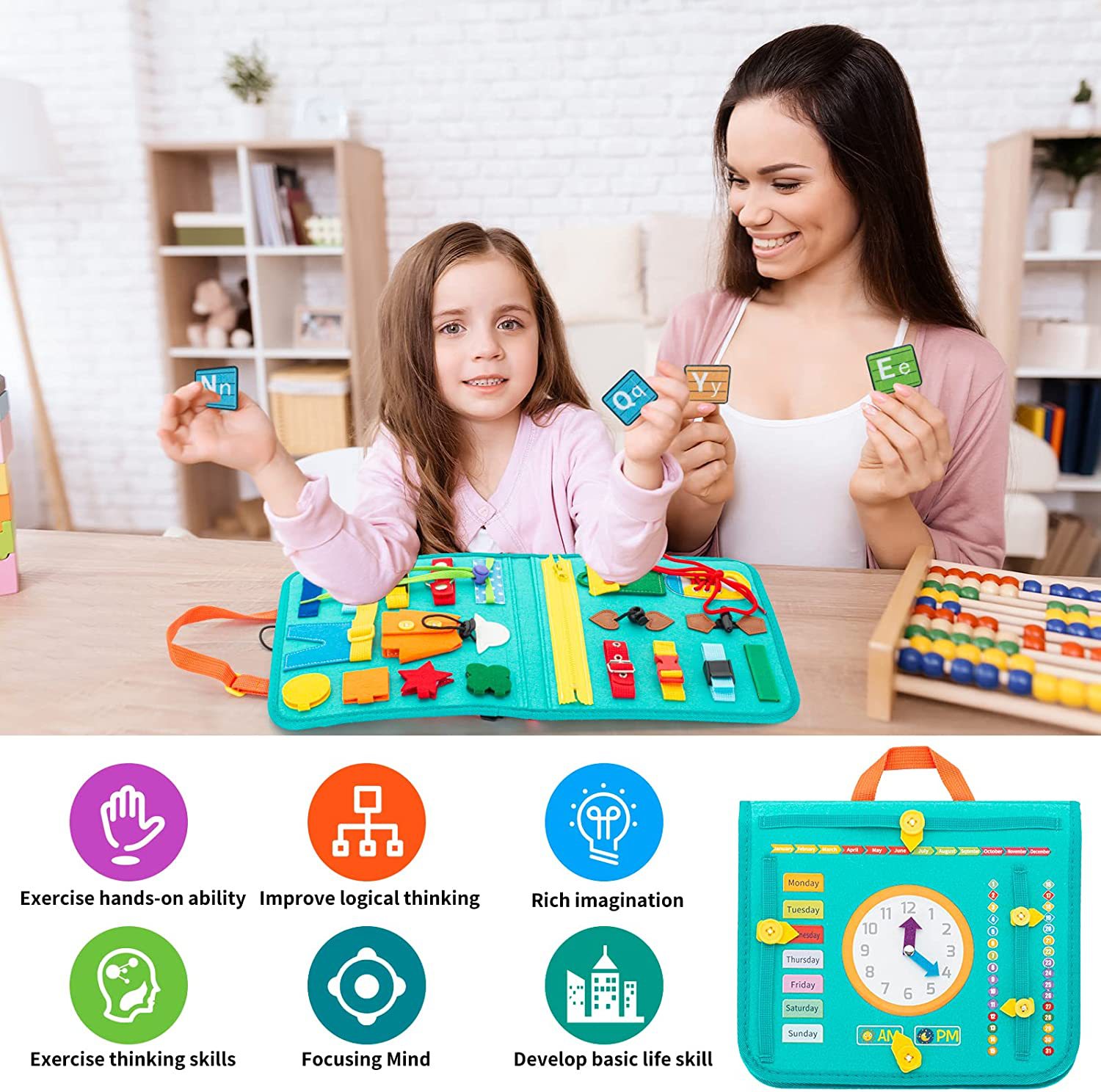 Montessori Clothing Handbag Teaching Aids Storage Children's Educational Toys Training Early Childhood Education Toys