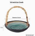 Japanese Cuisine Plate With Handle Basket Plate