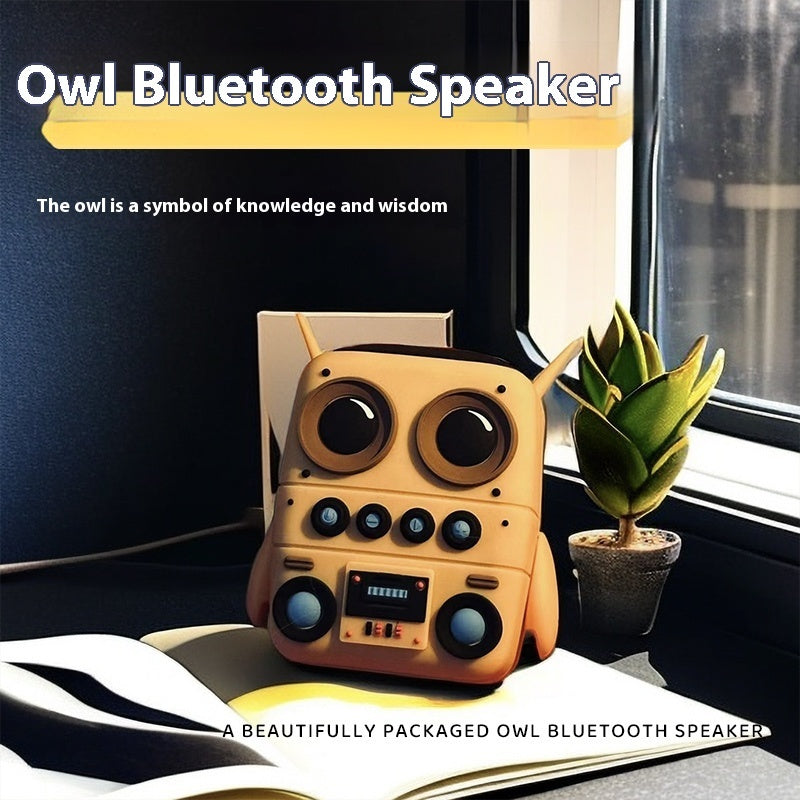 Subwoofer High Sound Quality Portable Owl Bluetooth Speaker