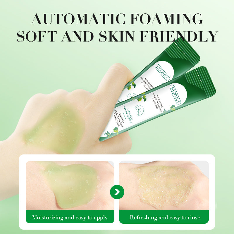 HUNMUI Centella Asiatica Bubble Face Mask 4gx12 Packs