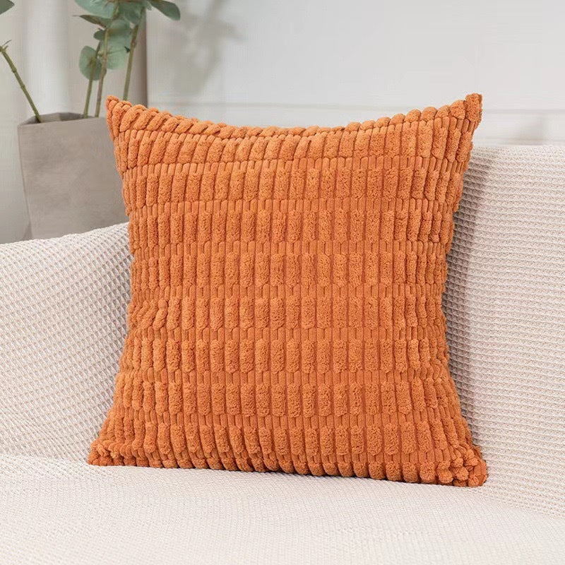 Modern Minimalist Corduroy Wheat-Grain Pattern Sofa Cushion Cover