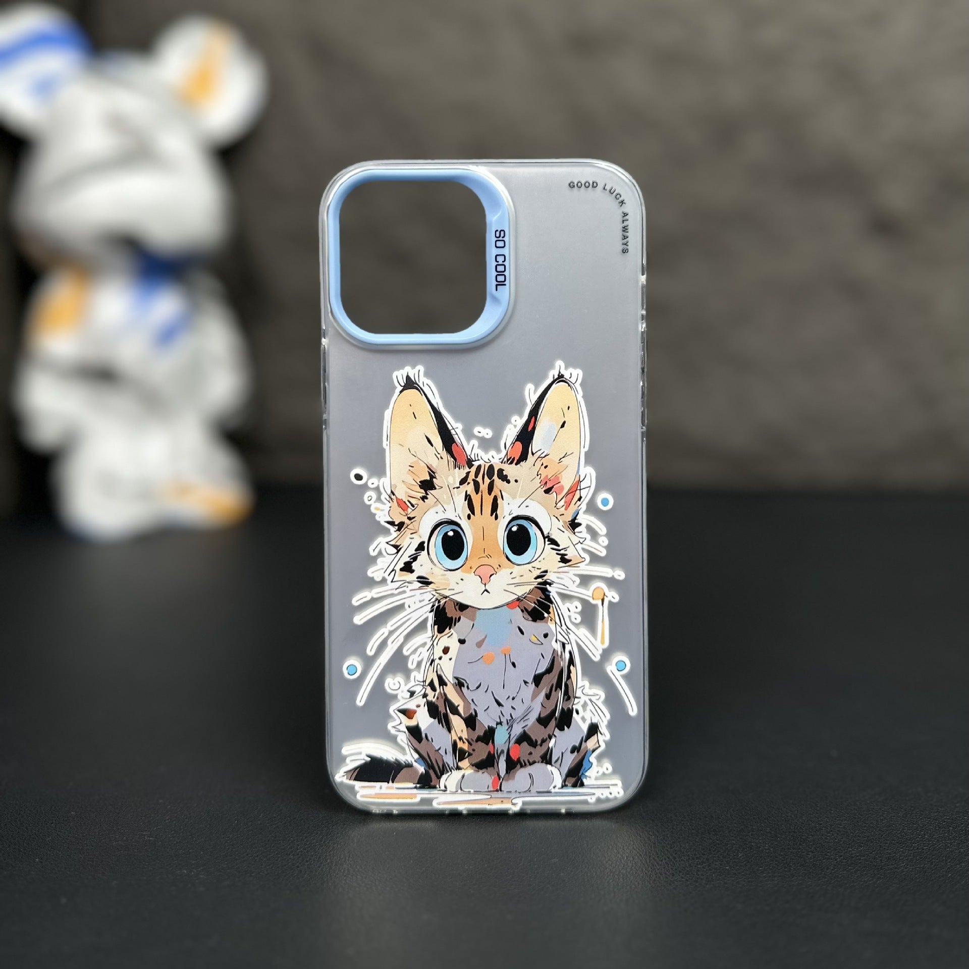 Personalized Silver Cat Phone Case