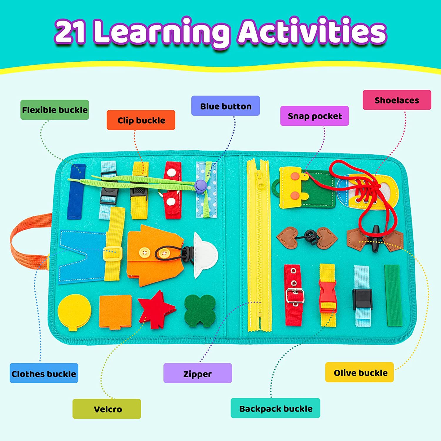Montessori Clothing Handbag Teaching Aids Storage Children's Educational Toys Training Early Childhood Education Toys