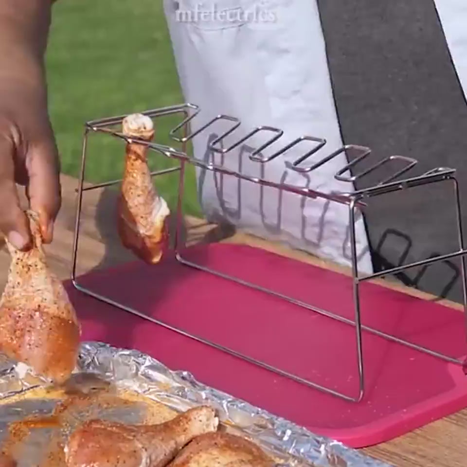 Household Folding Stainless Steel Grilled Chicken 