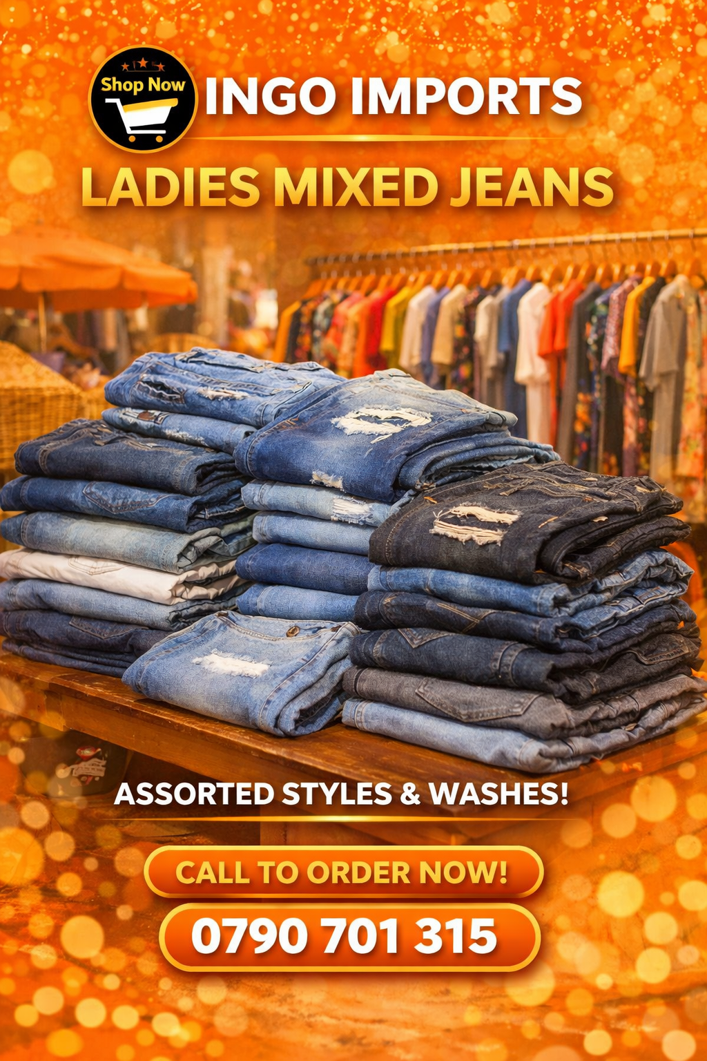 Ladies Mixed Jeans